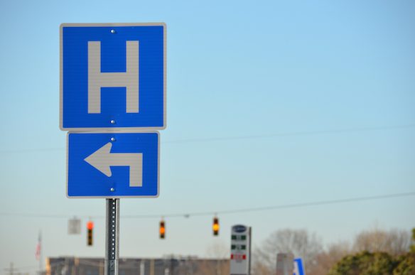 hospital sign