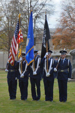 Air Force ROTC marching