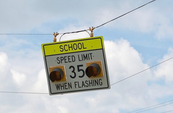 School zone sign