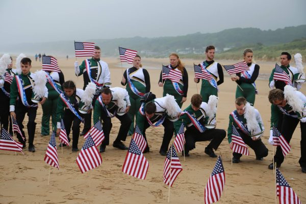 students at omaha beach