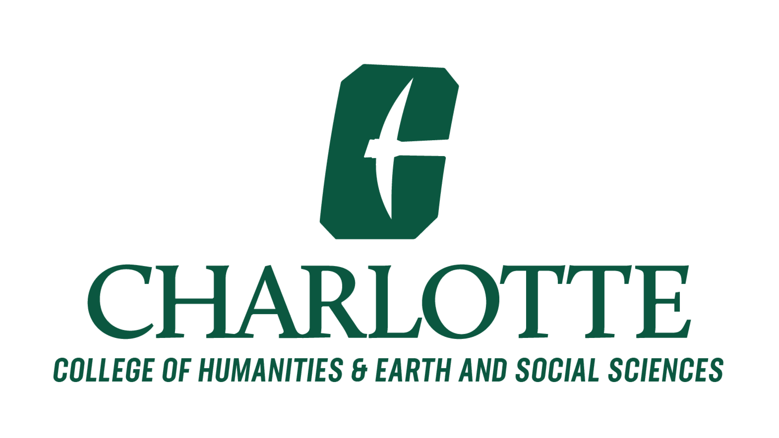 All-in-C logo with Charlotte and College of Humanities & Earth and Social Sciences