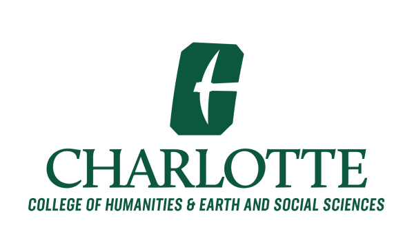 All-in-C logo with Charlotte and College of Humanities & Earth and Social Sciences