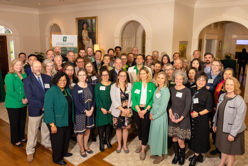 A room of researchers recognized in the million dollar research circle