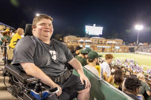 Bryson Foster at a Charlotte 49ers football game.