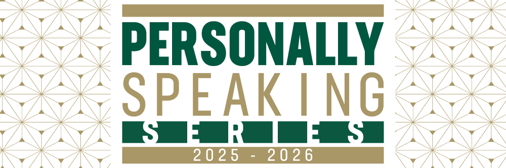Personally Speaking web banner for 2025-2026 (light background)