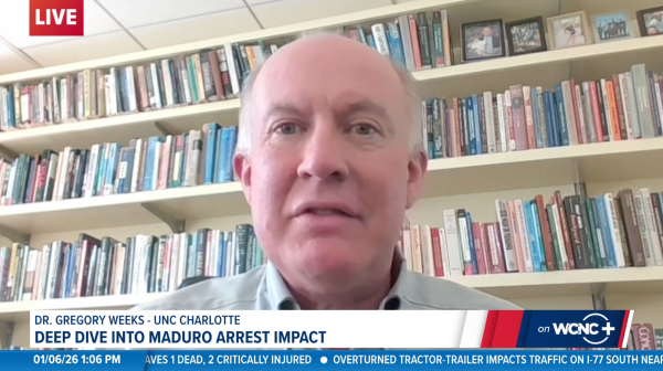 Greg Weeks on air with WCNC+