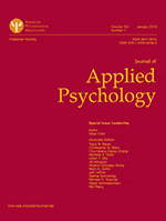 Red cover of the Journal of Applied Psychology.