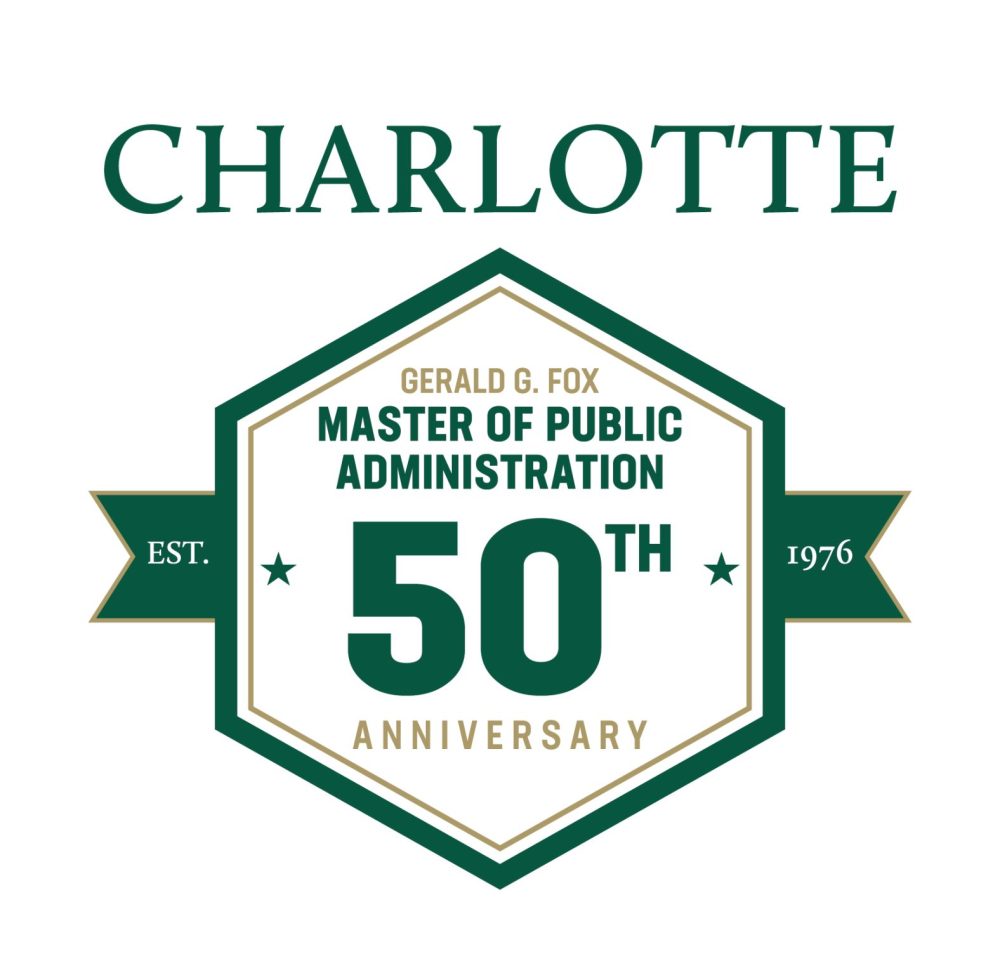 Charlotte Gerald G. Fox Master of Public Administration 50th anniversary, established 1976