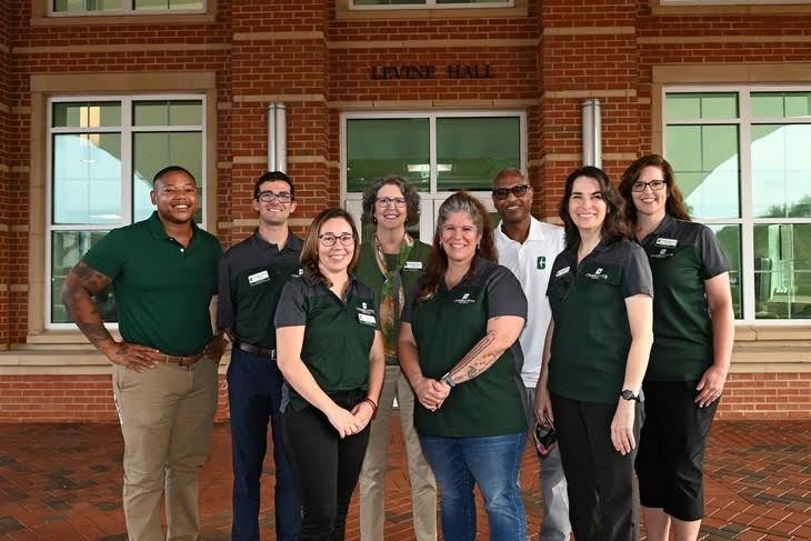Jeffrey Leak with colleagues from the Honors College.